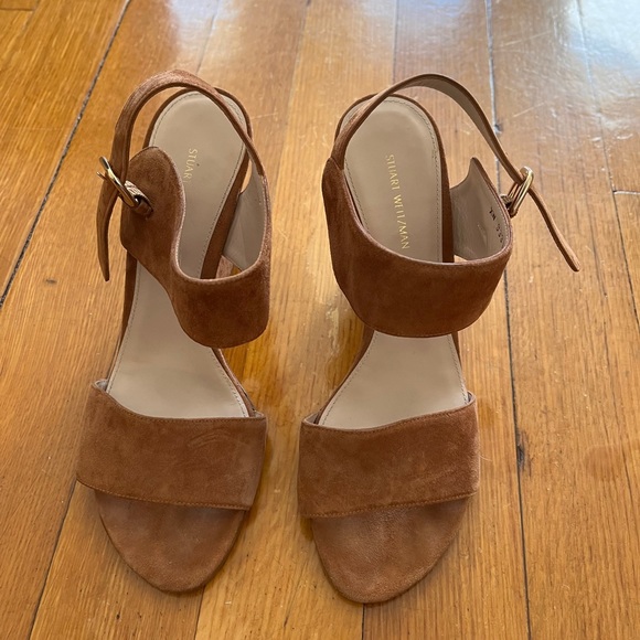 Stuart Weitzman Brown Heeled Sandals - Picture 4 of 5